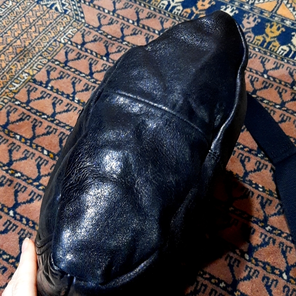 Rare NWOT L.A.M.B. Brunswick Curve Genuine Black Leather Bag by Gwen Stefani - Picture 7 of 13